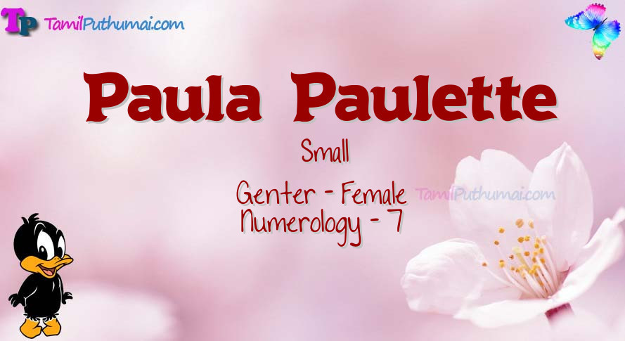 Paula  Paulette-babyname-meaning